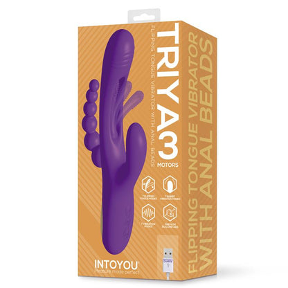 INTOYOU - TRIYA VIBRADOR CON LENGUA FLIPPING Y CADENA ANAL