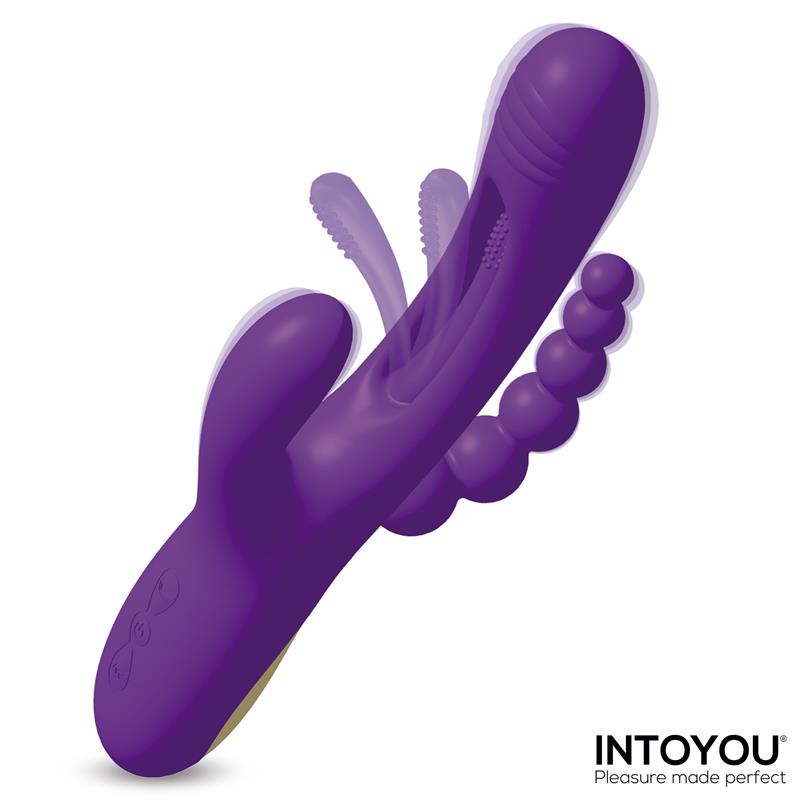 INTOYOU - TRIYA VIBRADOR CON LENGUA FLIPPING Y CADENA ANAL