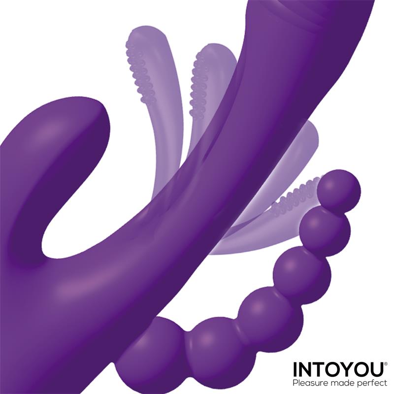 INTOYOU - TRIYA VIBRADOR CON LENGUA FLIPPING Y CADENA ANAL