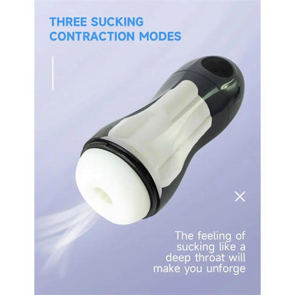 TARDENOCHE - TRONIK 2.0 MASTURBADOR CON SUCCIÓN Y VIBRACIÓN USB