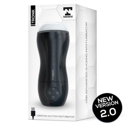 TARDENOCHE - TRONIK 2.0 MASTURBADOR CON SUCCIÓN Y VIBRACIÓN USB