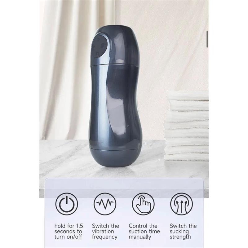 TARDENOCHE - TRONIK 2.0 MASTURBADOR CON SUCCIÓN Y VIBRACIÓN USB