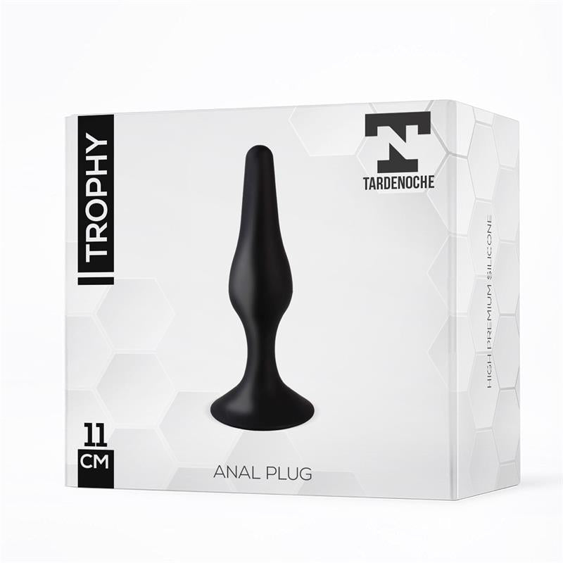 TARDENOCHE - TROPHY PLUG ANAL 11 CM SILICONA NEGRO