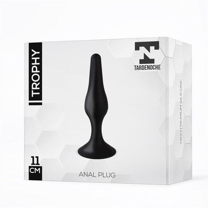 TARDENOCHE - TROPHY PLUG ANAL 11 CM SILICONA NEGRO