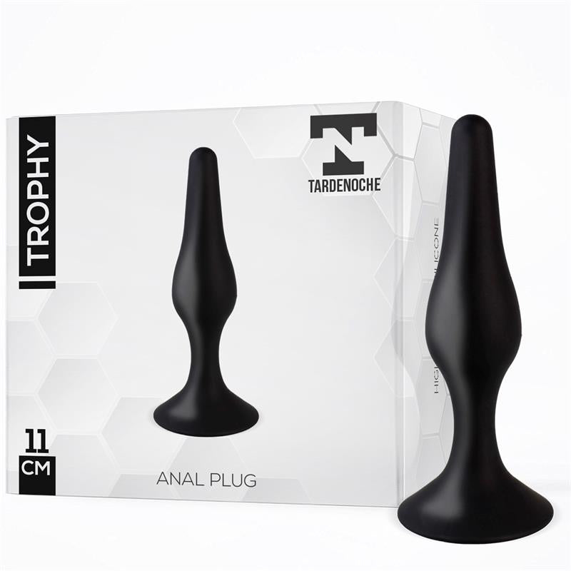 TARDENOCHE - TROPHY PLUG ANAL 11 CM SILICONA NEGRO
