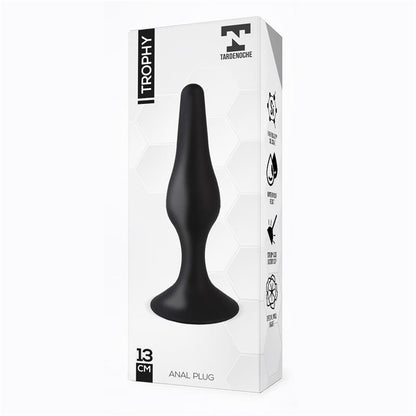 TARDENOCHE - TROPHY PLUG ANAL 13 CM SILICONA NEGRO