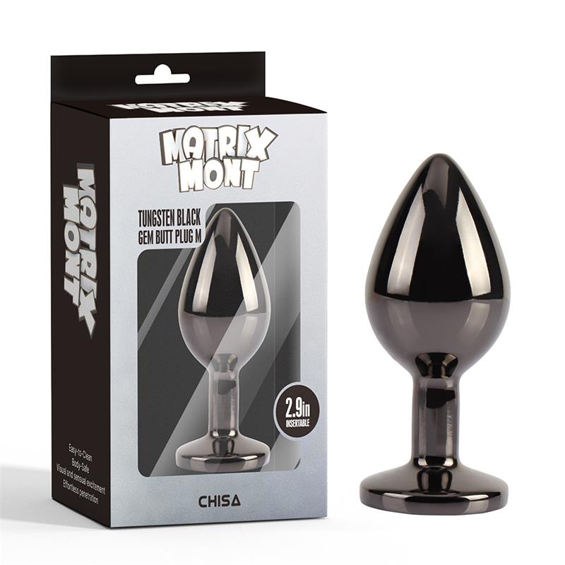CHISA - TUNGSTEN PLUG ANAL CON JOYA EN LA BASE TALLA M