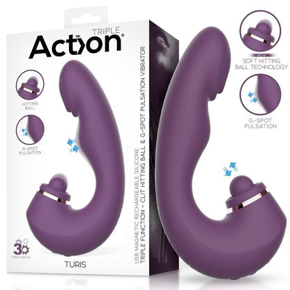 ACTION - TURIS SOFT HITTING BALL CON PULSACIÓN PARA EL PUNTO G Y VIBRACIÓN