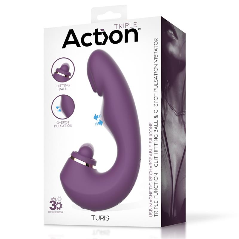ACTION - TURIS SOFT HITTING BALL CON PULSACIÓN PARA EL PUNTO G Y VIBRACIÓN