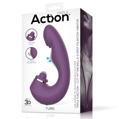 ACTION - TURIS SOFT HITTING BALL CON PULSACIÓN PARA EL PUNTO G Y VIBRACIÓN