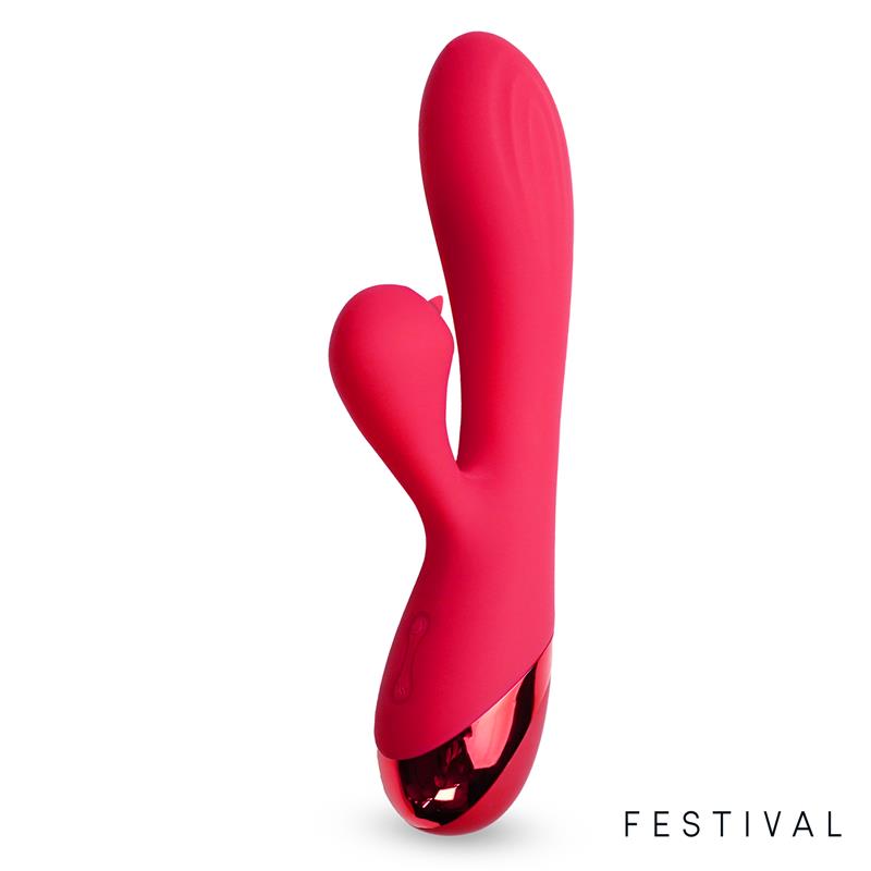 FESTIVAL - TURNA VIBRADOR USB ROJO