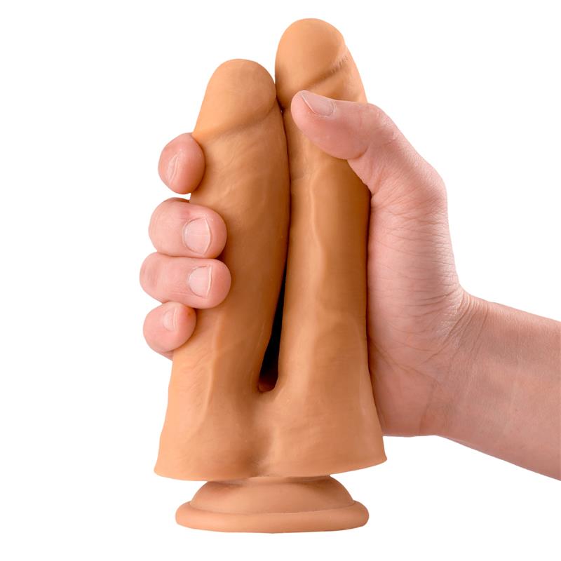 MAX & CO - TWIN DILDO DOBLE REALISTA 7.1 NATURAL