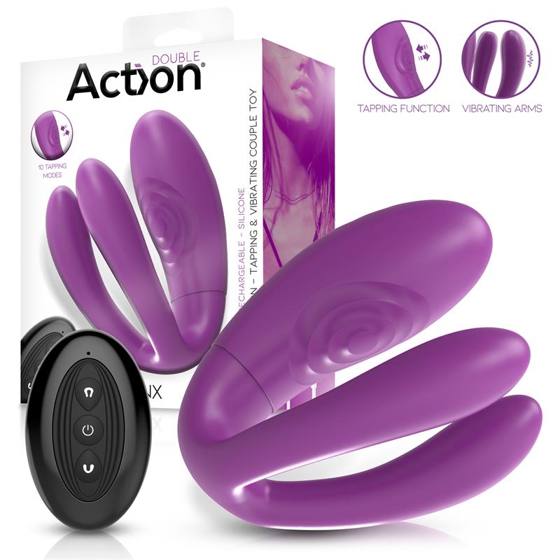 ACTION - TWINX VIBRADOR PARA PAREJAS CON TAPPING