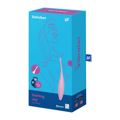 SATISFYER - TWIRLING JOY ESTIMULADOR GIRATORIO CON APP ROSA