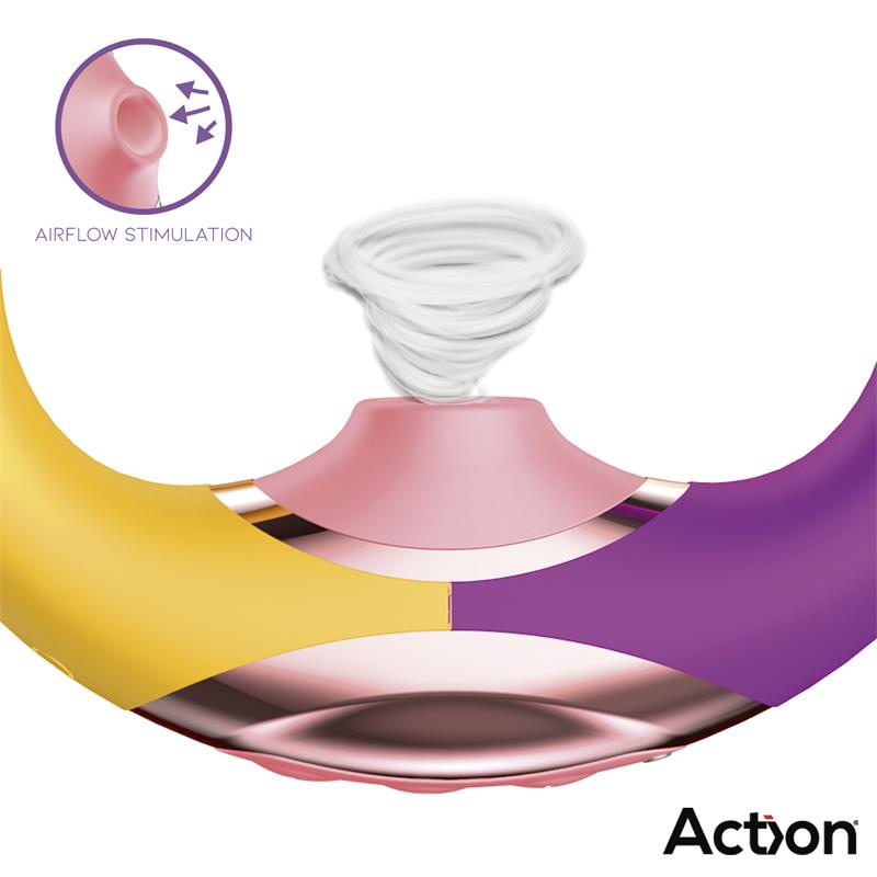 ACTION - TWO LOVERS 3 IN 1 VIBRADOR CON FINGER Y SUCCIÓN
