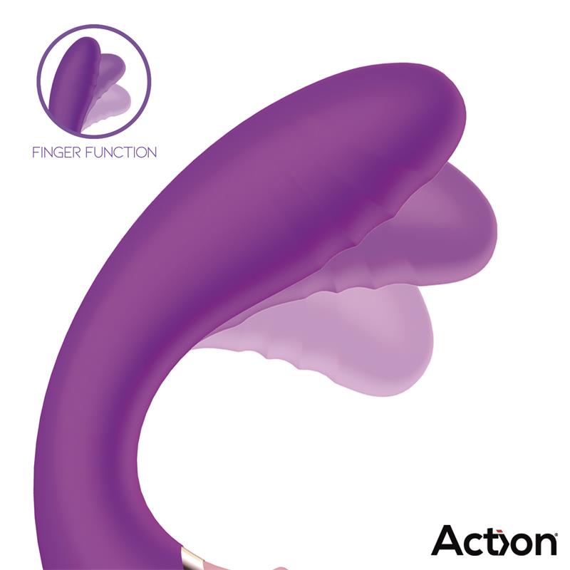 ACTION - TWO LOVERS 3 IN 1 VIBRADOR CON FINGER Y SUCCIÓN