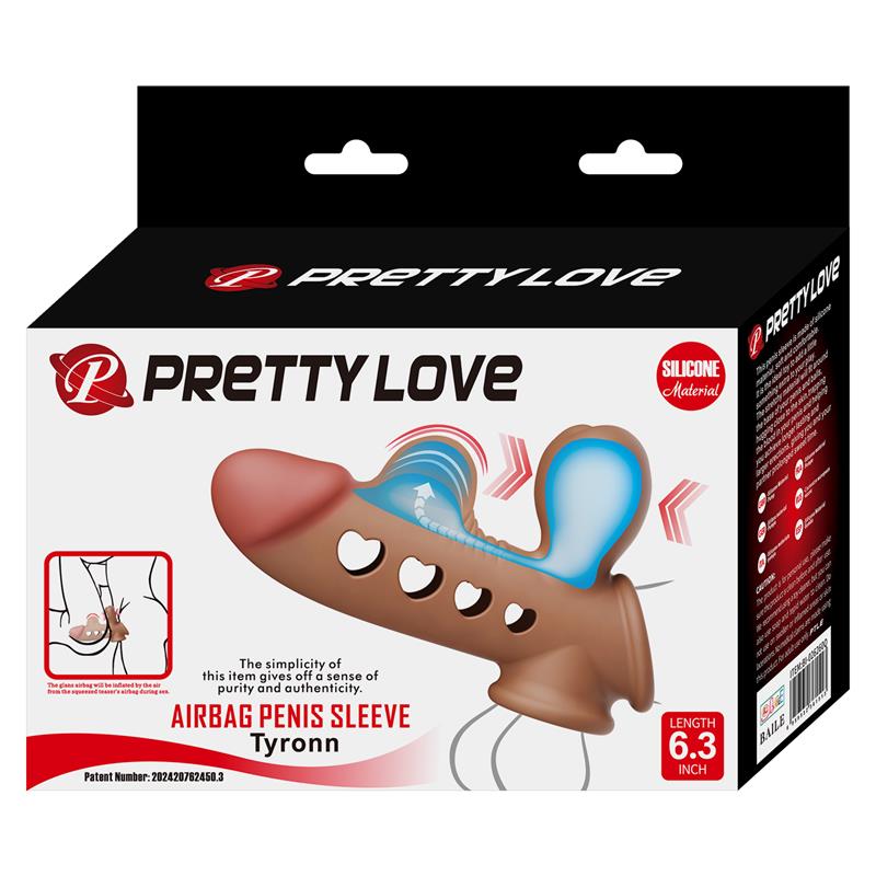 PRETTYLOVE - TYRONN FUNDA PARA EL PENE CON FUNCIÓN DE INFLADO