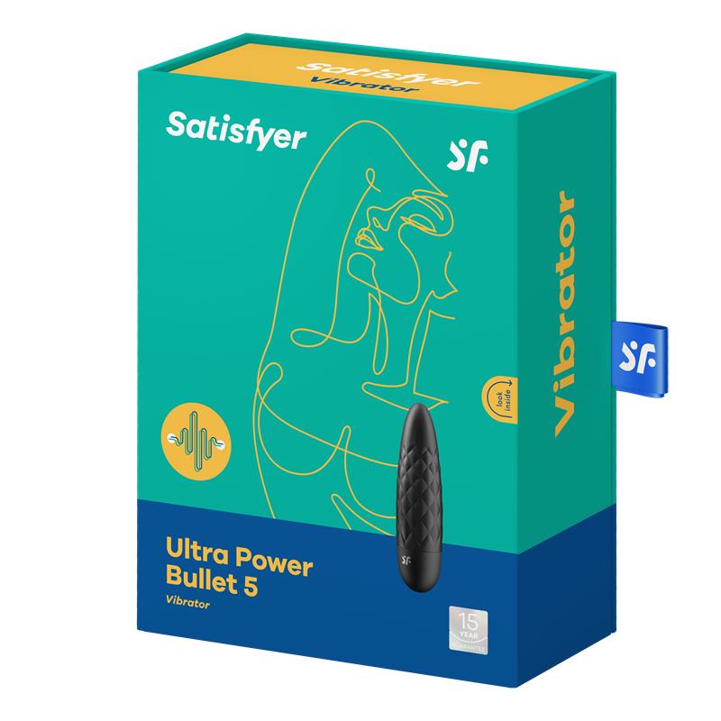 SATISFYER - ULTRA POWER BULLET 5 BALA VIBRADORA NEGRA