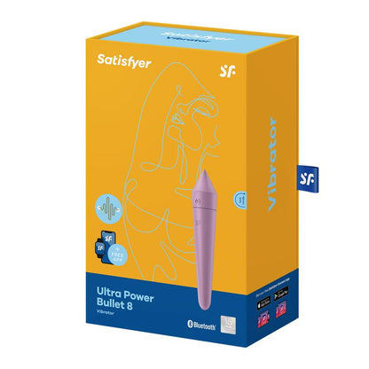 SATISFYER - ULTRA POWER BULLET 8 BALA VIBRADORA CON APP LILAC