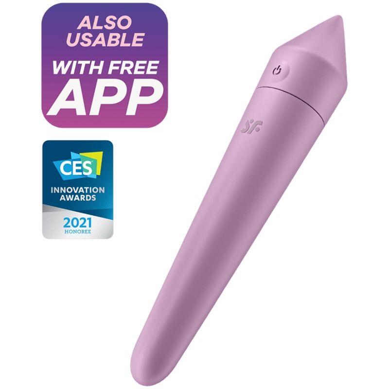 SATISFYER - ULTRA POWER BULLET 8 BALA VIBRADORA CON APP LILAC