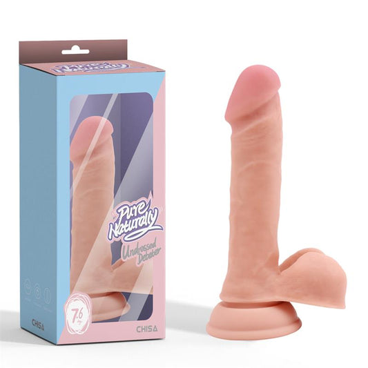 CHISA - UNDRESSED DEBATER DILDO REALISTA SILICONA LÍQUIDA DUAL DENSITY 19.2 CM