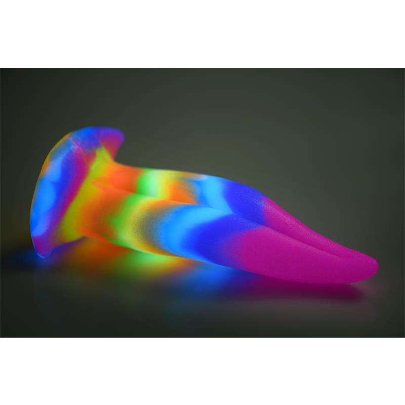 CREATURE COCKS - UNICORN TONGUE DILDO LENGUA BRILLA EN LA OSCURIDAD 8.4