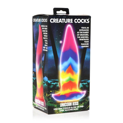CREATURE COCKS - UNICORN TONGUE DILDO LENGUA BRILLA EN LA OSCURIDAD 8.4