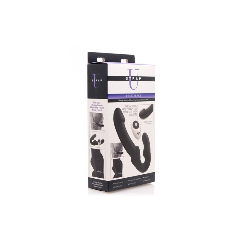STRAP U - URGE VIBRADOR DOBLE CONTROL REMOTO NEGRO