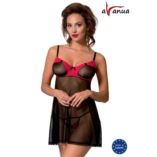 AVANUA - VALENTIN CHEMISE NEGRO/ROJO