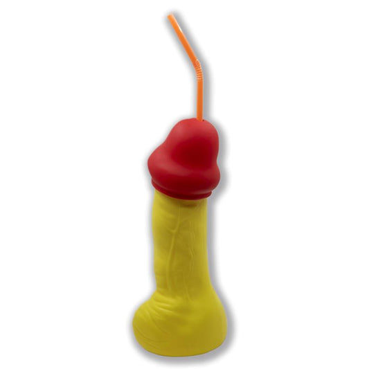 DIVERTY SEX - VASO CON FORMA DE PENE FLUORESCENTE 500 ML