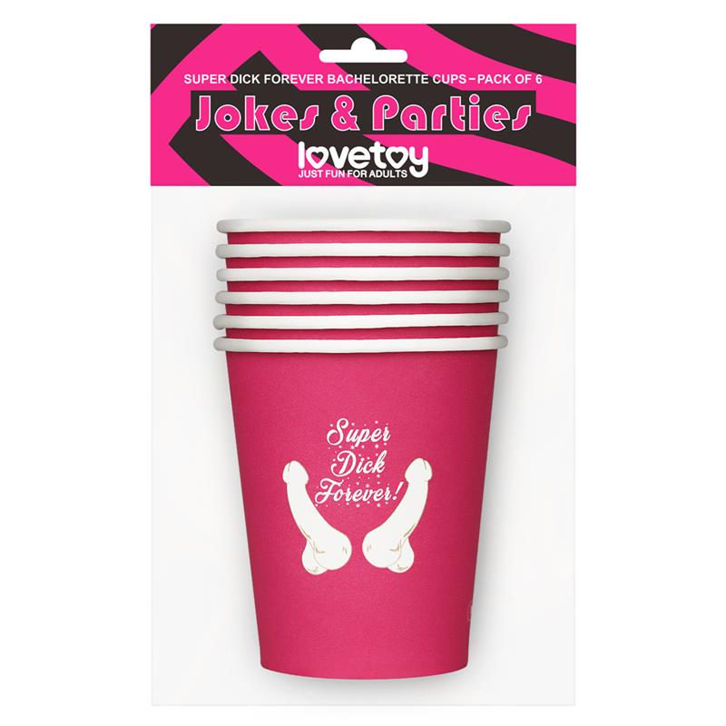 LOVETOY - VASOS DE CARTÓN PACK DE 6