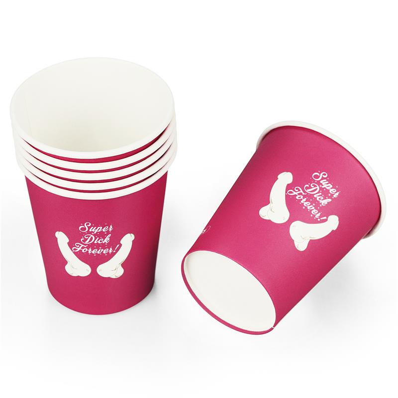 LOVETOY - VASOS DE CARTÓN PACK DE 6