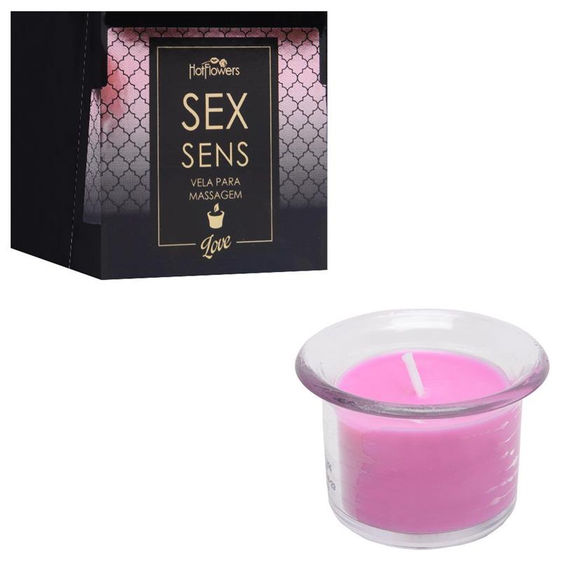 HOT FLOWERS - VELA DE MASAJE PERFUMADA LOVE