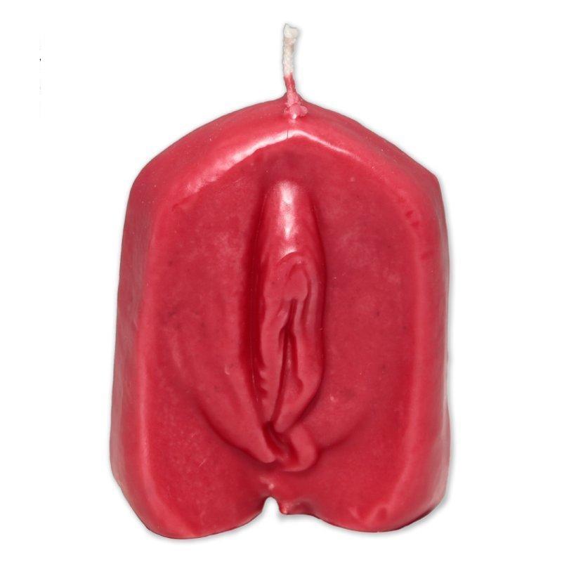DIVERTY SEX - VELA EN FORMA DE VAGINA COLOR ROJO