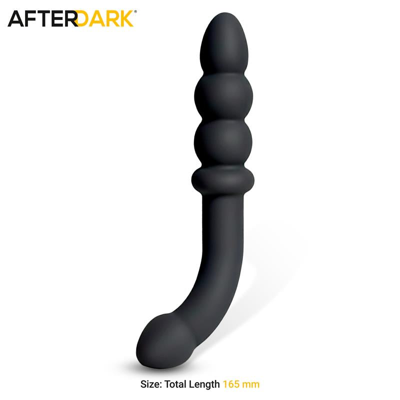 AFTERDARK - VELOR DOBLE MASAJEADOR ANAL SILICONA