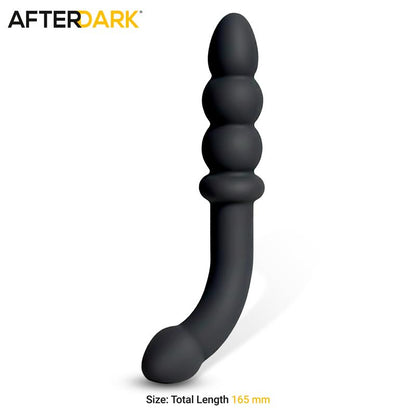 AFTERDARK - VELOR DOBLE MASAJEADOR ANAL SILICONA