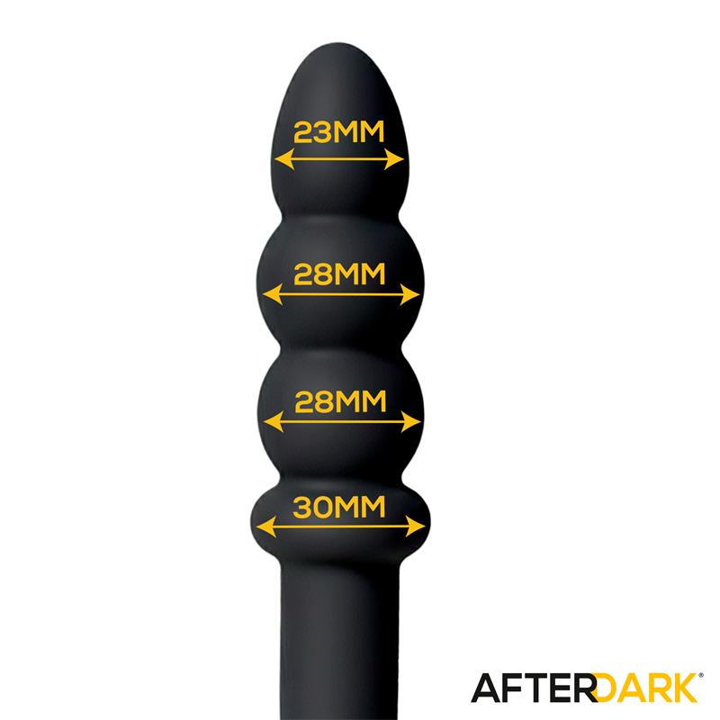 AFTERDARK - VELOR DOBLE MASAJEADOR ANAL SILICONA