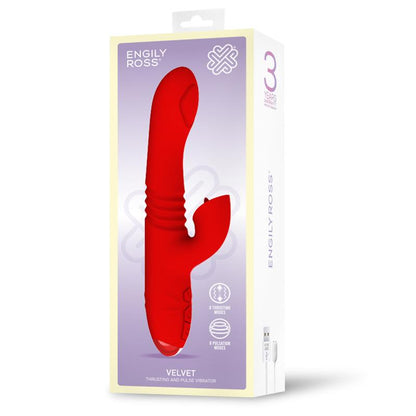 INTENSE - DUA VIBRADOR MULTIFUNCIÓN RECARGABLE UP & DOWN CON LENGUA ROJO