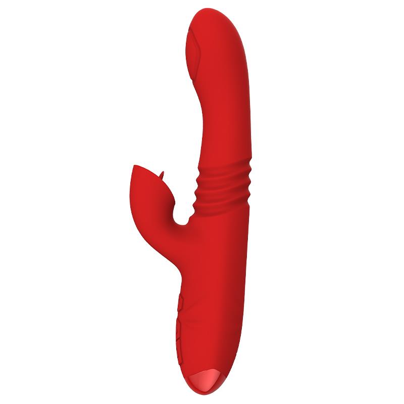INTENSE - DUA VIBRADOR MULTIFUNCIÓN RECARGABLE UP & DOWN CON LENGUA ROJO