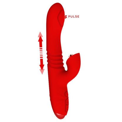 INTENSE - DUA VIBRADOR MULTIFUNCIÓN RECARGABLE UP & DOWN CON LENGUA ROJO