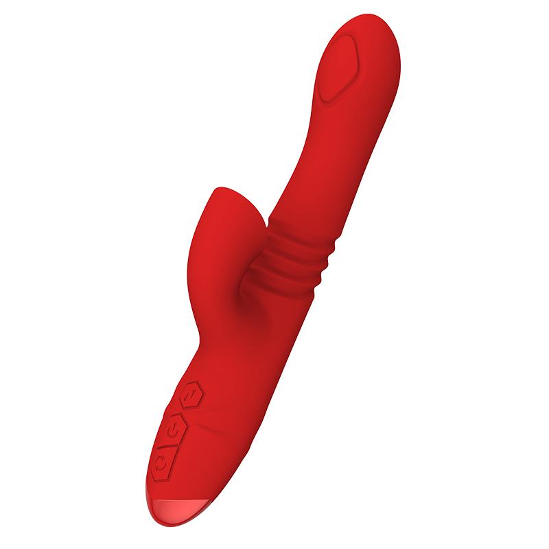 INTENSE - DUA VIBRADOR MULTIFUNCIÓN RECARGABLE UP & DOWN CON LENGUA ROJO