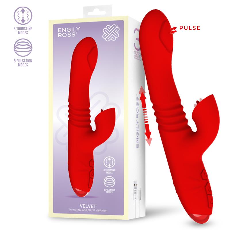 ENGILY ROSS - VELVET VIBRADOR CON THRUSTING Y PULSACIÓN