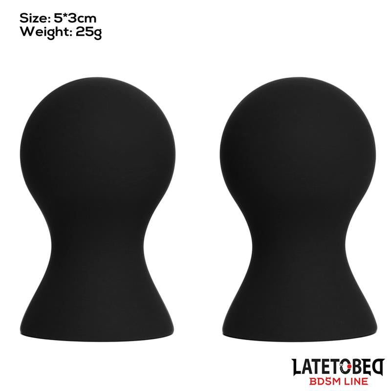 LATETOBED BDSM LINE - VENTOSAS PARA PEZONES DE SILICONA