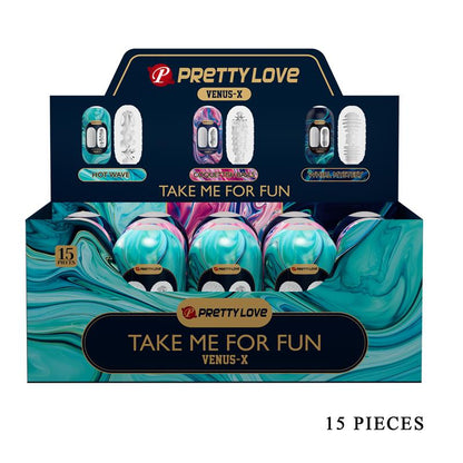 PRETTYLOVE - VENUS-X DISPLAY 15 MASTURBADORES SURTIDOS