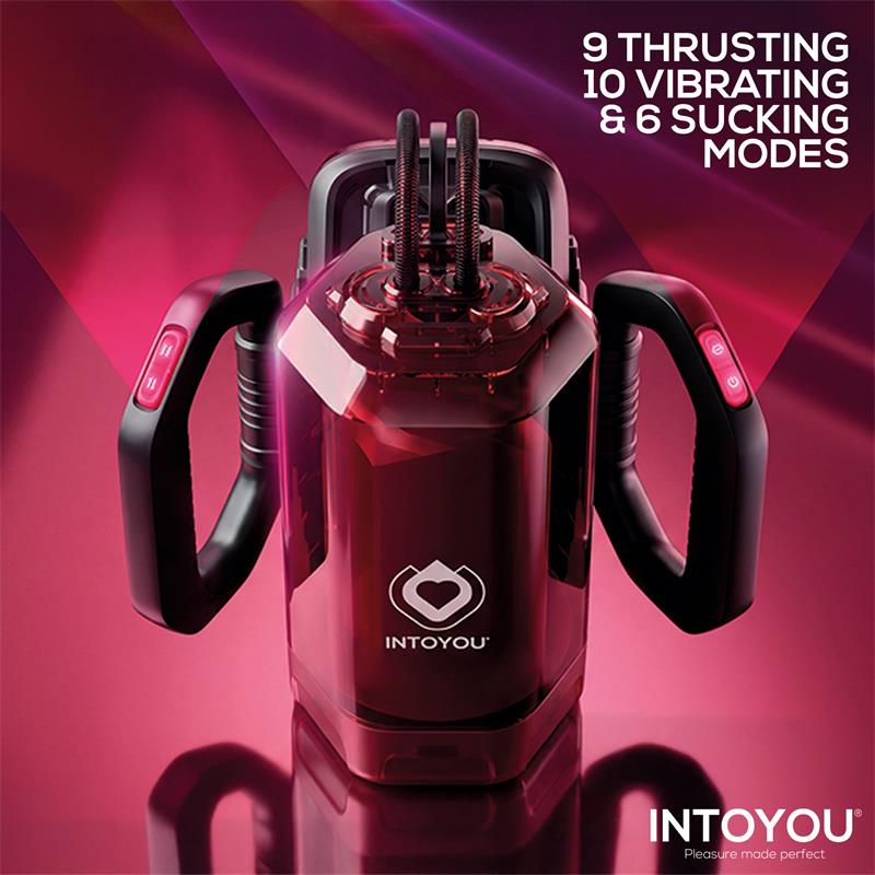 INTOYOU - VEXOR 3 IN 1 MASTURBADOR MASCULINO SUCCION, EMPUJE Y VIBRACIÓN USB-C