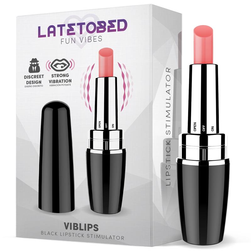 LATETOBED - VIBLIPS ESTIMULADOR PINTALABIOS NEGRO