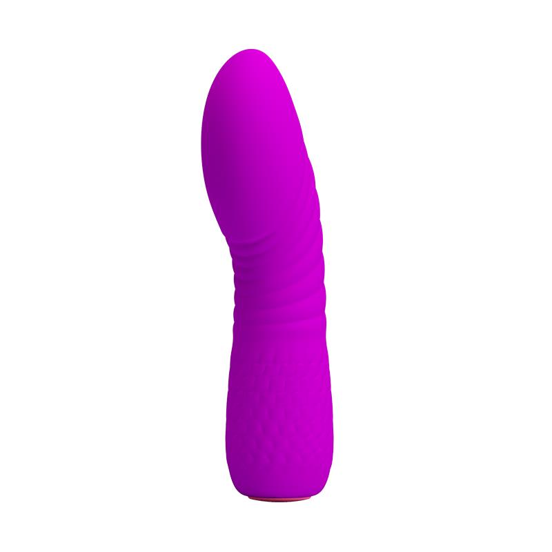 PRETTYLOVE - VIBRADOR ABNER USB SILICONA PURPURA