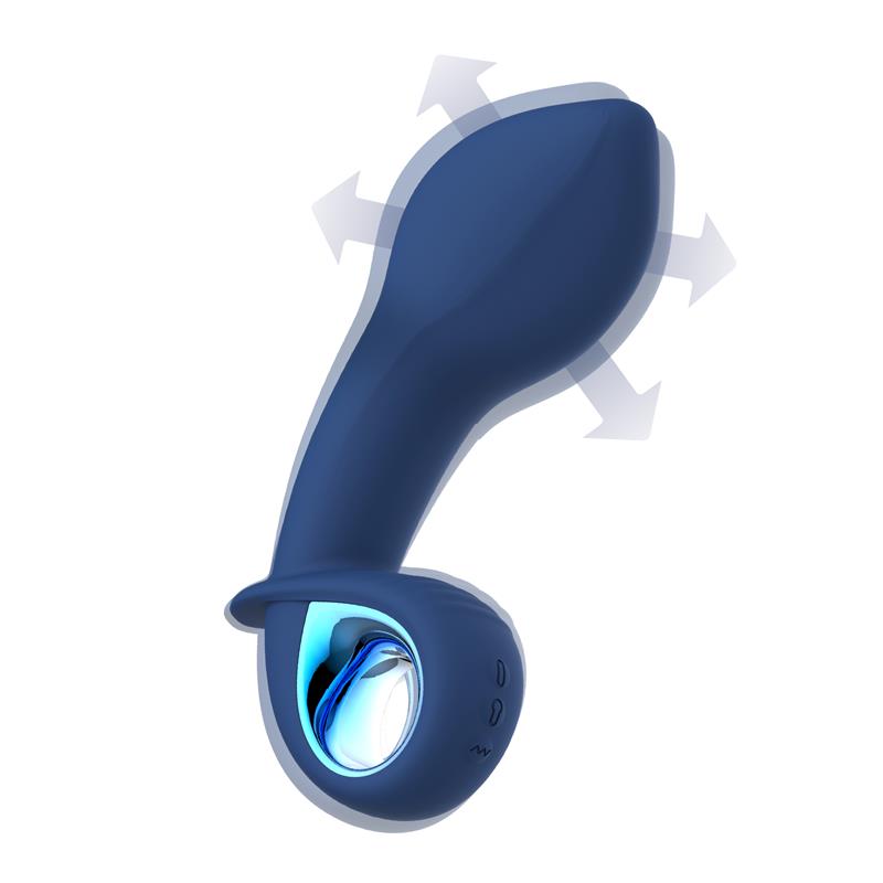 INTOYOU - VIBRADOR ALPHA ADVANCED CON FUNCIÓN DE INFLADO Y VIBRACIÓN USB SILICONA