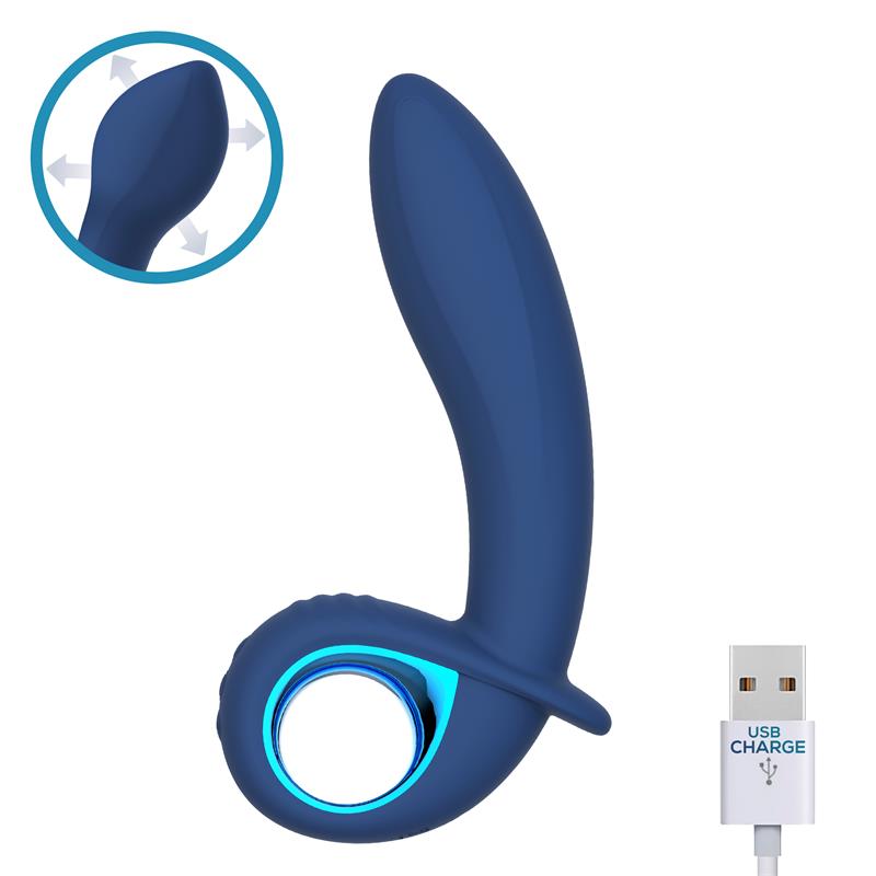 INTOYOU - VIBRADOR ALPHA ADVANCED CON FUNCIÓN DE INFLADO Y VIBRACIÓN USB SILICONA
