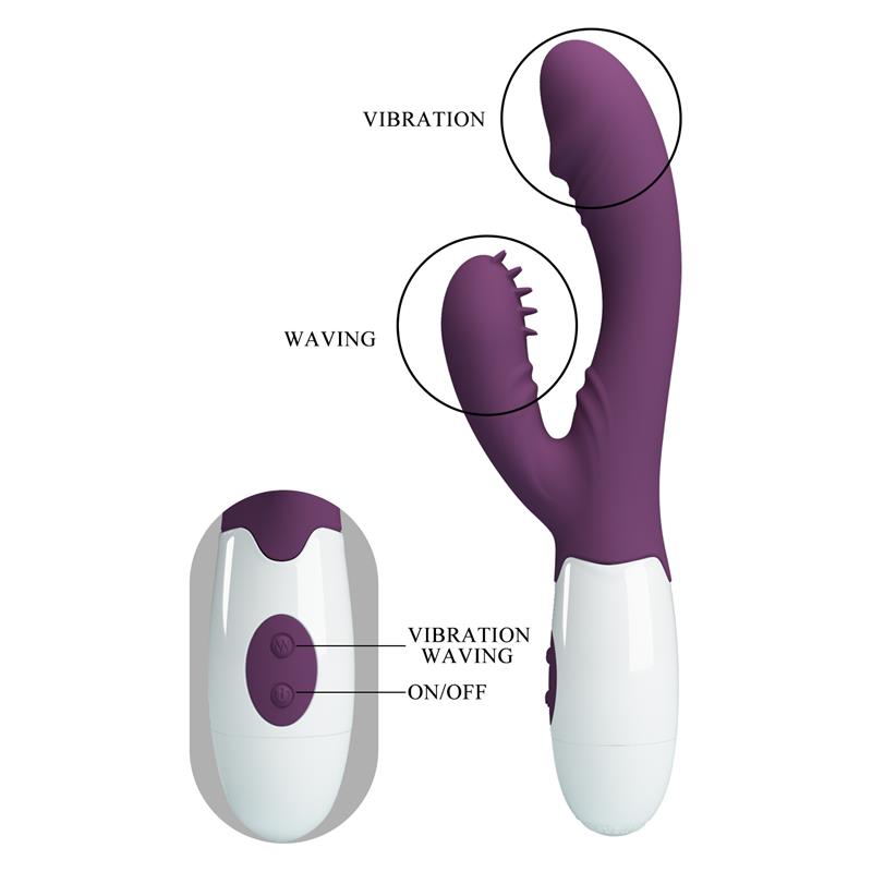 PRETTYLOVE - VIBRADOR ANDRE 30 FUNCIONES PURPURA